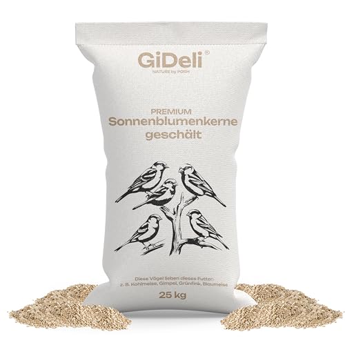 GiDeli Vogel Futter sonnenblumenkerne geschält 25kg naturfarbe vogelfütterung außenbereich GiDeli Vogel Futter sonnenblumenkerne geschält 25kg naturfarbe vogelfütterung außenbereich von GiDeli