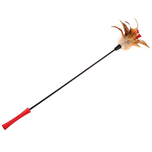 GiGwi 7062 Katzenspielzeug Feather Teaser Katzenwedel mit Krabbe und natürlichen Federn, Federspielzeug / Katzenangel GiGwi 7062 Katzenspielzeug Feather Teaser Katzenwedel mit Krabbe und natürlichen Federn, Federspielzeug / Katzenangel von GiGwi