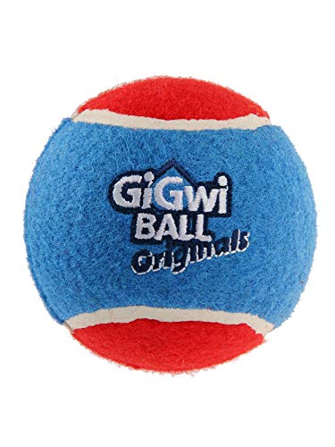 GiGwi Hundespielzeug, Tennisbälle, hell und langlebig, hohe Sprungkraft, für interaktives Spielen, Größe M, 3 Stück von GiGwi