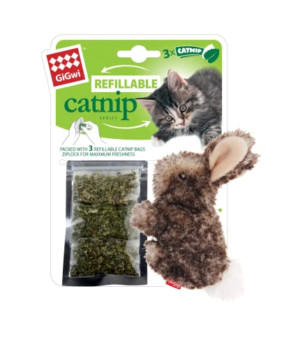 GiGwi Katzenminze-Spielzeug für Innen- und Außenbereich, nachfüllbar, Katzenminze, Kaninchen, Ziplock, Katzenspielzeug, Braun GiGwi Katzenminze-Spielzeug für Innen- und Außenbereich, nachfüllbar, Katzenminze, Kaninchen, Ziplock, Katzenspielzeug, Braun von GiGwi