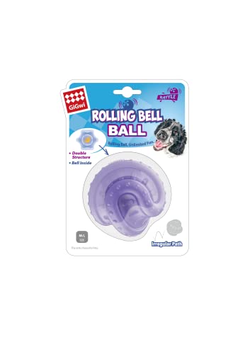 GiGwi Rolling Bell Hundespielzeug, Größe M von GiGwi