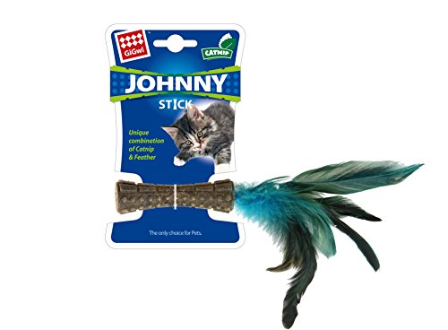 Gigwi Johnny Stick Katzenspielzeug mit Katzenminze und Federende von GiGwi