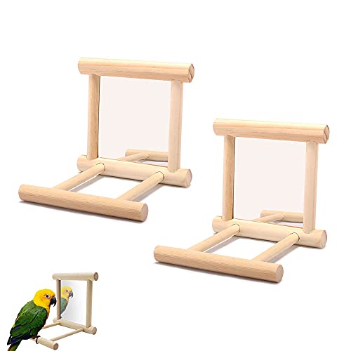 YANJIY 2 Stück Spiegel Spielzeug Vogel, Vogelspiegel für Wellensittiche, Papagei Vogelspiegel, Bissfest, Robust, Lustiges Übungsgerät, Hakendesign, für Vogel, Papagei, Käfig, Grauara, Kakadu YANJIY 2 Stück Spiegel Spielzeug Vogel, Vogelspiegel für Wellensittiche, Papagei Vogelspiegel, Bissfest, Robust, Lustiges Übungsgerät, Hakendesign, für Vogel, Papagei, Käfig, Grauara, Kakadu von YANJIY