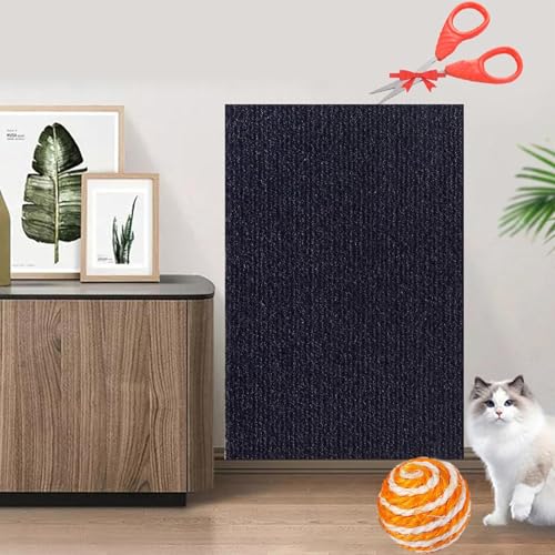 Asisumption Cat Scratching Mat, Cat Scratching Mat-Can Protect Furniture, 39.4’’ X 11.8’’ Cat Scratching Mat, Easy Use for Cat Wall Furniture (Dark Blue, 11.8 * 39.4in) von Gienslru