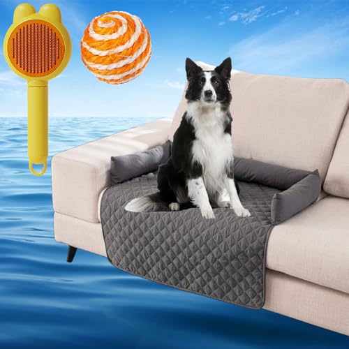 Gienslru Pelzbarn KüHlendes Hundebett, Pelsbarn KüHlendes Sofabett, Pelsbarn Cooling Mat, KüHlender Autositz füR Hunde, KüHlbetten füR Hunde, KüHlende Decke Hund (Dunkelgrau, 90×90cm) von Gienslru