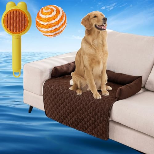 Gienslru Pelzbarn KüHlendes Hundebett, Pelsbarn KüHlendes Sofabett, Pelsbarn Cooling Mat, KüHlender Autositz füR Hunde, KüHlbetten füR Hunde, KüHlende Decke Hund (Kaffee, 90 * 135cm) von Gienslru