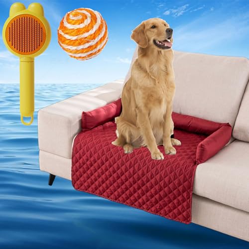 Gienslru Pelzbarn KüHlendes Hundebett, Pelsbarn KüHlendes Sofabett, Pelsbarn Cooling Mat, KüHlender Autositz füR Hunde, KüHlbetten füR Hunde, KüHlende Decke Hund (Rot, 90 * 120cm) von Gienslru