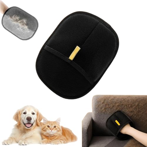 Gienslru Pfotenmond Fellmagnet Handschuhe – Anti-Statik, doppelseitige, Wiederverwendbare Fellpflege-Handschuhe zur Haarentfernung bei Katzen & Hunden, 24 x 16 cm (1PCS) von Gienslru