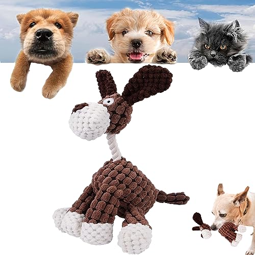 Gienslru Robustplush - Immortal Squeaker Plush Toy for Aggressive Chewers, Antarcking Indestructible Dog Toy, Durable Stuffed Animal Plush Chew Toys with Squeakers (1pcs-A) von Gienslru