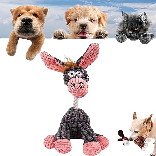 Gienslru Robustplush - Immortal Squeaker Plush Toy for Aggressive Chewers, Antarcking Indestructible Dog Toy, Durable Stuffed Animal Plush Chew Toys with Squeakers (1pcs-B) von Gienslru