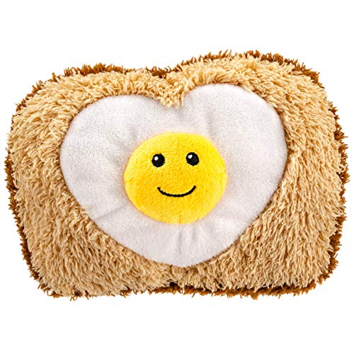 Giftable World Pet Plüschtier Ei in Toast mit Quietscher 12,7 x 17,8 cm Giftable World Pet Plüschtier Ei in Toast mit Quietscher 12,7 x 17,8 cm von Giftable World