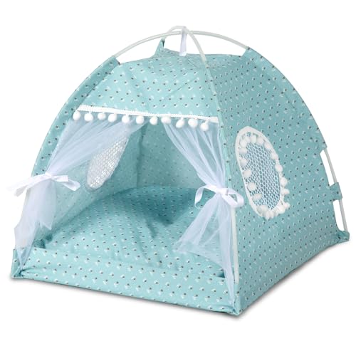Gigreinc Katzenzelt für den Innenbereich, niedliches Blumenhöhlennest, geeignet für kleine Hunde, Größe M: 38 x 38 x 36 cm, Blumengrün Gigreinc Katzenzelt für den Innenbereich, niedliches Blumenhöhlennest, geeignet für kleine Hunde, Größe M: 38 x 38 x 36 cm, Blumengrün von Gigreinc