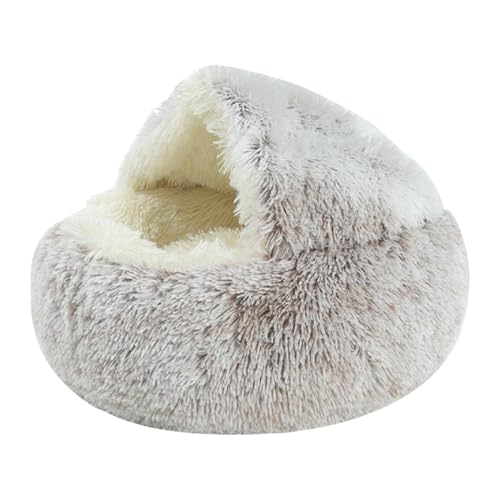 Gihioue Flauschiges Hundebett - Kleines geschlossenes Haustierbett | Bequemes und weiches, Flauschiges Katzenbett, warm für Winterkätzchen, kleine und große Hunde Gihioue Flauschiges Hundebett - Kleines geschlossenes Haustierbett | Bequemes und weiches, Flauschiges Katzenbett, warm für Winterkätzchen, kleine und große Hunde von Gihioue