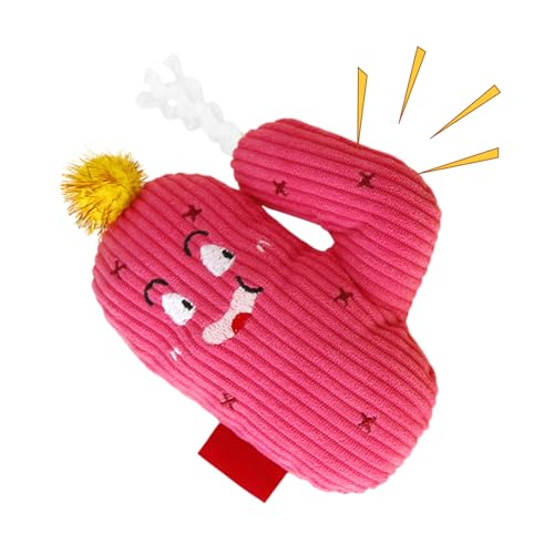 Gihioue Kaktus Katzenminzenspielzeug, 5,91 X 4,33 Zoll Catnip Zahnen Kaktuskatze chew Spielzeug, Plüschspielzeug Mit Haustiergeräuschen - Safe Bissfestkissen von Gihioue