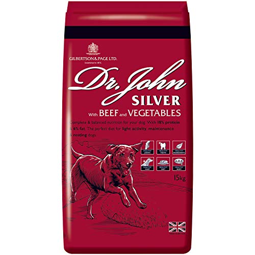 Dr John Hundefutter Trocken Trockenfutter 15 kg Hundetrockenfutter Rindfleisch Futter Für Ausgewachsene Oder Ältere Hunde Silver von Gilbertson & Page