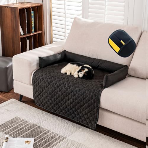 Pelzbarn Kühlendes Sofabett, Pelzbarn Kühlmatte Hundebett, Vier Jahreszeiten Universal KüHlpad Aus Eisseide, Maschinenwaschbar Hundebett füR Katzen und Hunde Aller GrößEn (Schwarz, 90cm*90cm) von Giltpeak