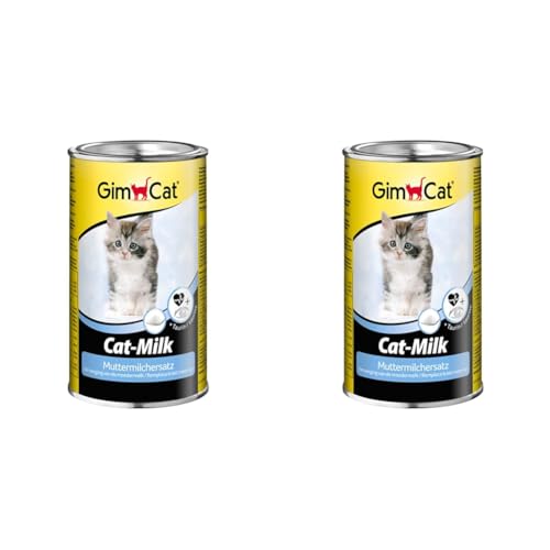 GimCat Cat-Milk Muttermilchersatz - Vitaminreiche Katzenmilch mit Taurin und Calcium - 1 Dose (1 x 200 g) (Packung mit 2) von GimCat