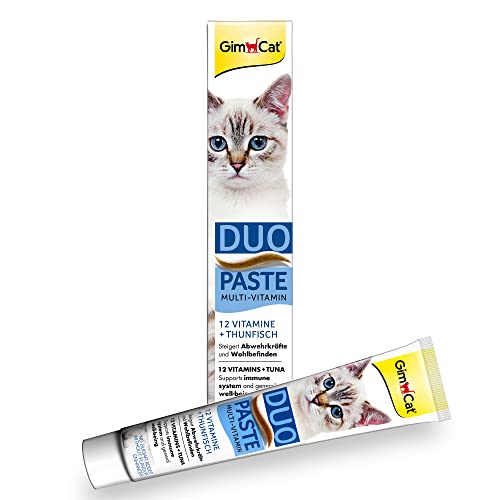 GimCat Duo Paste Multi-Vitamin und Thunfisch - Wertvolle Vitamine steigern Abwehrkräfte und Wohlbefinden - 1 Tube (1 x 50 g) von GimCat