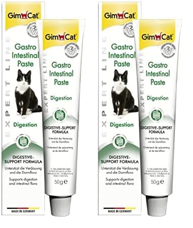 GimCat EXPERT LINE Gastro Intestinal Paste - Funktionaler Katzensnack unterstützt Verdauung und Darmflora - 1 Tube (1 x 50 g) (Packung mit 2) von GimCat