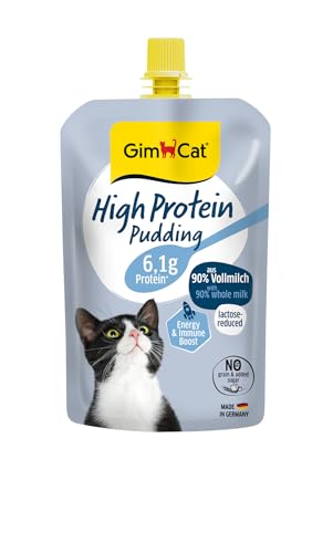 GimCat High Protein Pudding - Köstlicher proteinreicher Snack für zwischendurch - Made in Germany (1 x 100 g) von GimCat