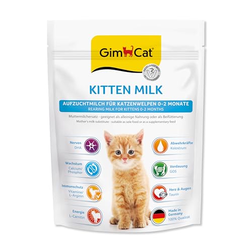 GimCat Kitten Milk Muttermilchersatz - Katzenmilch mit Taurin und Calcium - 1 Beutel (1 x 200 g) von GimCat