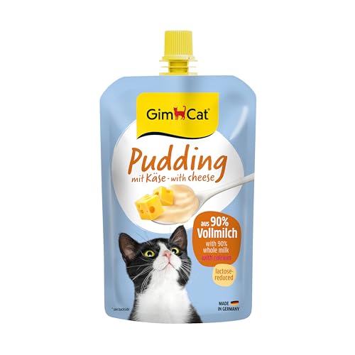 GimCat Pudding mit Käse - Cremiger Snack für zwischendurch mit Kalzium - Made in Germany (1 x 100 g) von GimCat