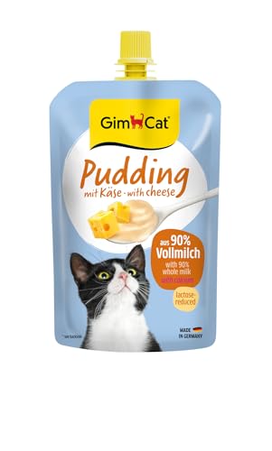 GimCat Pudding mit Käse - Cremiger Snack für zwischendurch mit Kalzium - Made in Germany (1 x 100 g) von GimCat