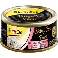 Sparpaket GimCat ShinyCat Filet 12 x 70 g - Hühnchen & Garnelen von Gimcat