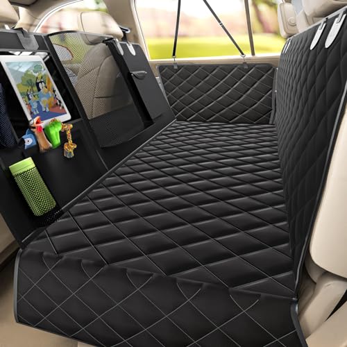 Gimars 6-in-1 Verdickt Hundedecke Auto Rückbank mit Seitenschutz und Sichtfenster, 100% wasserdichter Hundesitzbezug mit Kickmat, Für alle Fahrzeugtypen geeigneter Hundesitzbezug Gimars 6-in-1 Verdickt Hundedecke Auto Rückbank mit Seitenschutz und Sichtfenster, 100% wasserdichter Hundesitzbezug mit Kickmat, Für alle Fahrzeugtypen geeigneter Hundesitzbezug von Gimars