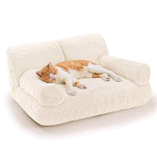 Gimars Große Katzen-Couch – 10 % mehr Füllung, Orthopädisches, Flauschiges, Waschbares Katzenbett mit Rand, abnehmbarem Bezug & Rutschfester Unterseite Gimars Große Katzen-Couch – 10 % mehr Füllung, Orthopädisches, Flauschiges, Waschbares Katzenbett mit Rand, abnehmbarem Bezug & Rutschfester Unterseite von Gimars