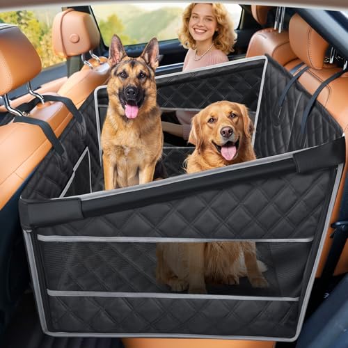 Gimars Upgrade Hundeautositz für große mittelgroße Hunde, wasserdichte Rücksitzverlängerung für Haustiere, Harte Unterseite, halbe Hängematte mit Rutschfester Unterseite Gimars Upgrade Hundeautositz für große mittelgroße Hunde, wasserdichte Rücksitzverlängerung für Haustiere, Harte Unterseite, halbe Hängematte mit Rutschfester Unterseite von Gimars