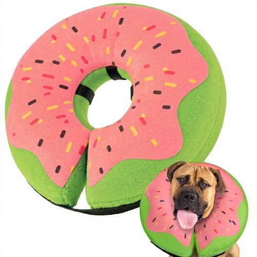 Gimars Hundekragen Leckschutz XL nach Operation, Halsumfang 45,7–63 cm, Halskrause Hund Weich in Donut-Form, Alternative zum E-Halsband und elisabethanischen Kragen für große und mittelgroße Hunde von Gimars