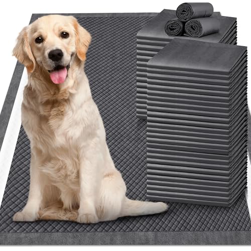Gimars XXL Holzkohle-PIPI-Pads für Hunde, verdickt, 9 Schichten, Hunde-PIPI-Pads, auslaufsichere Welpen-Trainingspads, schnell trocknende Holzkohle-Welpen-Pad Gimars XXL Holzkohle-PIPI-Pads für Hunde, verdickt, 9 Schichten, Hunde-PIPI-Pads, auslaufsichere Welpen-Trainingspads, schnell trocknende Holzkohle-Welpen-Pad von Gimars