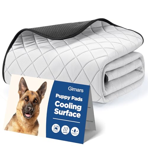 Gimars 165×122cm Kühlende Welpenunterlagen Waschbar, Extra Große PIPI Matten für Hunde, Wiederverwendbare Pinkelmatte, wasserdichte Urin Unterlage für Senioren oder Inkontinenz Gimars 165×122cm Kühlende Welpenunterlagen Waschbar, Extra Große PIPI Matten für Hunde, Wiederverwendbare Pinkelmatte, wasserdichte Urin Unterlage für Senioren oder Inkontinenz von Gimars