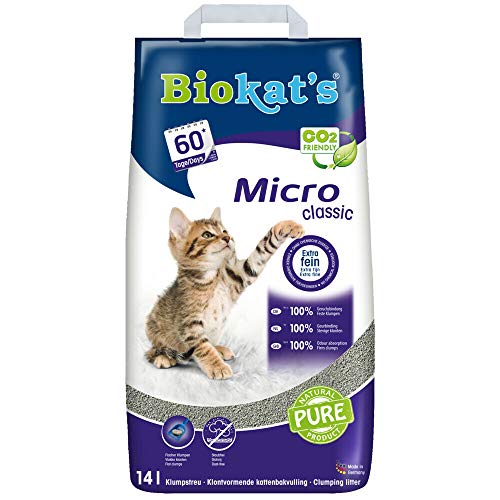 Gimborn Biokats Micro Classic im Papiersack | 14 l Katzenstreu, Klumpstreu von Gimborn
