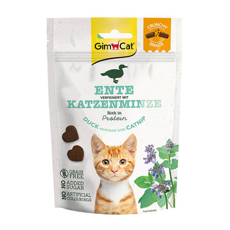 GimCat Crunchy Snacks - Ente mit Katzenminze (50 g) von Gimcat