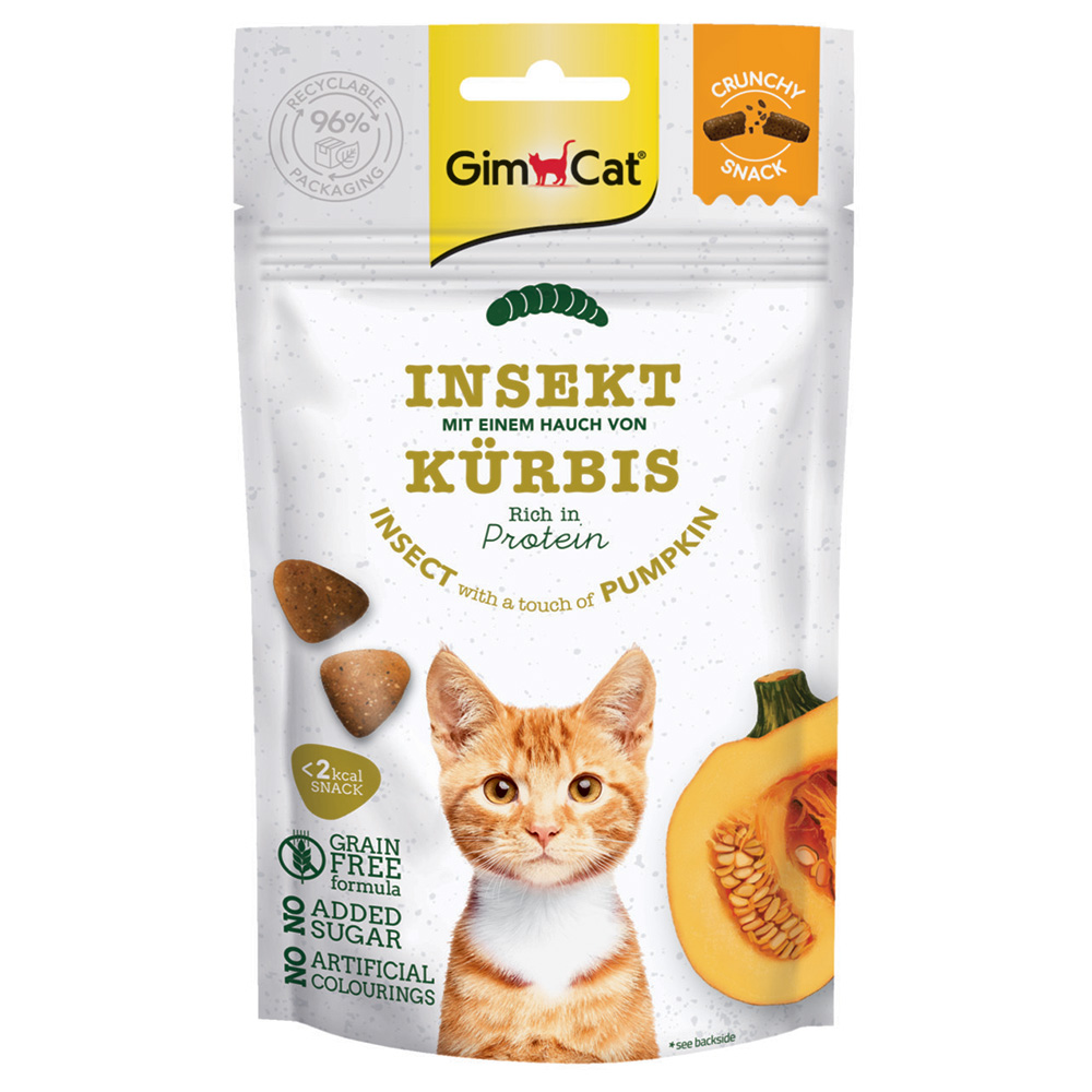 GimCat Crunchy Snacks - Insekt & Kürbis (50 g) von Gimcat