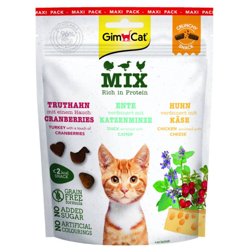 GimCat Crunchy Snacks - Mix Truthahn, Ente, Huhn (140 g) von Gimcat