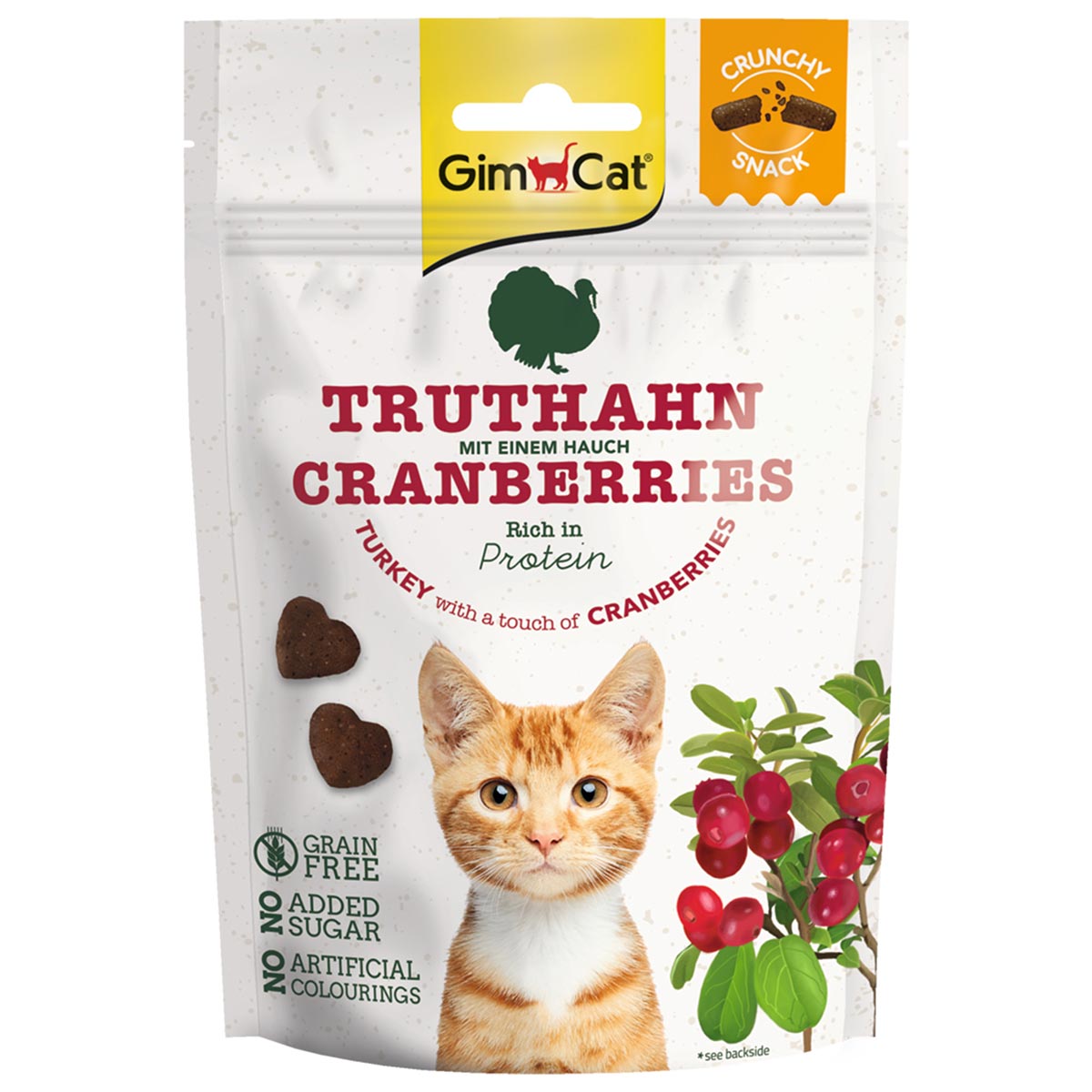 GimCat Crunchy Snacks Truthahn mit Cranberries 10x50g von Gimcat