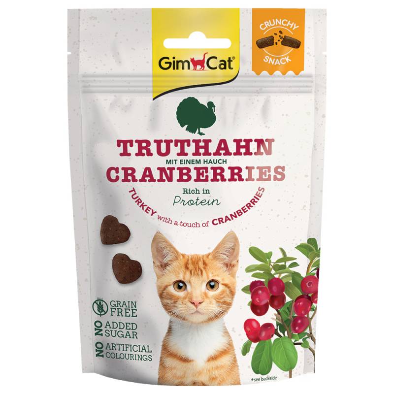 GimCat Crunchy Snacks - Truthahn mit Cranberrys (50 g) von Gimcat