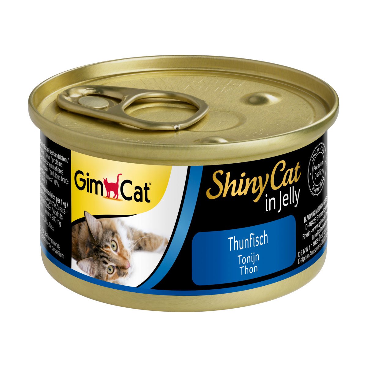 GimCat Katzenfutter ShinyCat Thunfisch in Jelly 24x70g von Gimcat