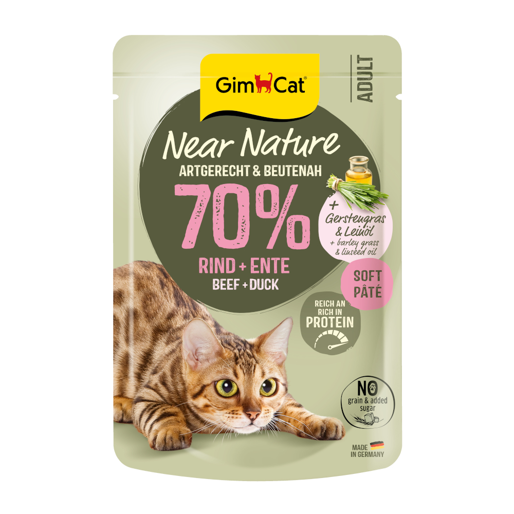 GimCat Near Nature 16 x 85 g - Rind & Ente GimCat Near Nature 16 x 85 g - Rind & Ente von Gimcat