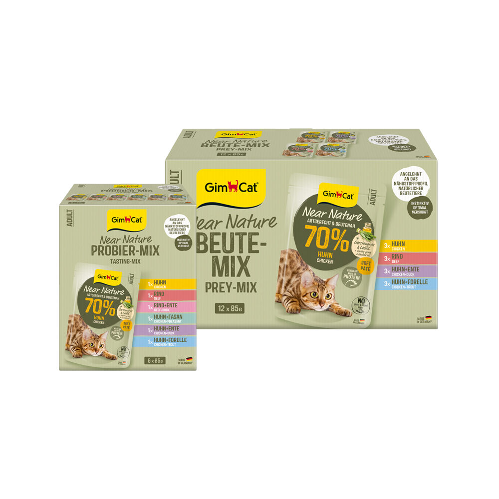 GimCat Near Nature Mix - 6 x 85 g von Gimcat