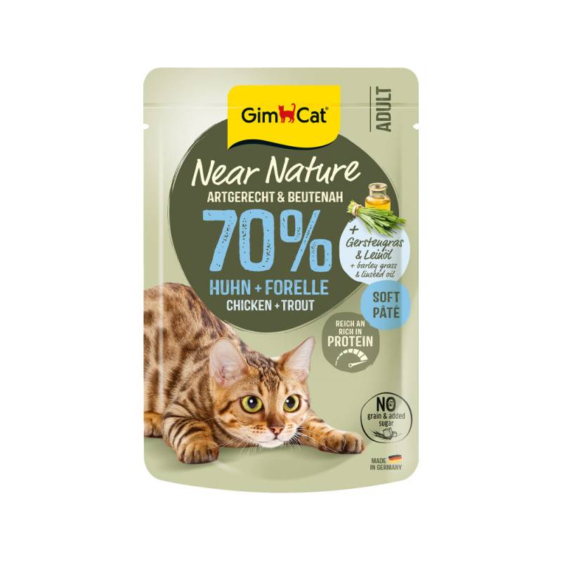 GimCat Near Nature - Rindfleisch & Ente - 16 x 85 g von Gimcat