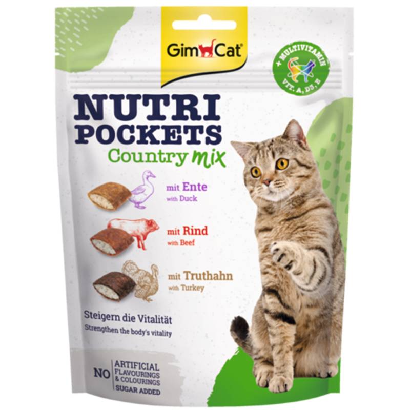 GimCat Nutri Pockets -Sparpaket Country-Mix (3 x 150 g) von Gimcat