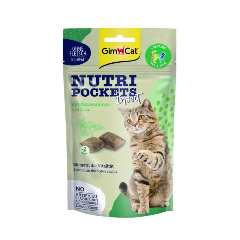GimCat Nutri Pockets Insekt & Katzenminze - 60 g von Gimcat