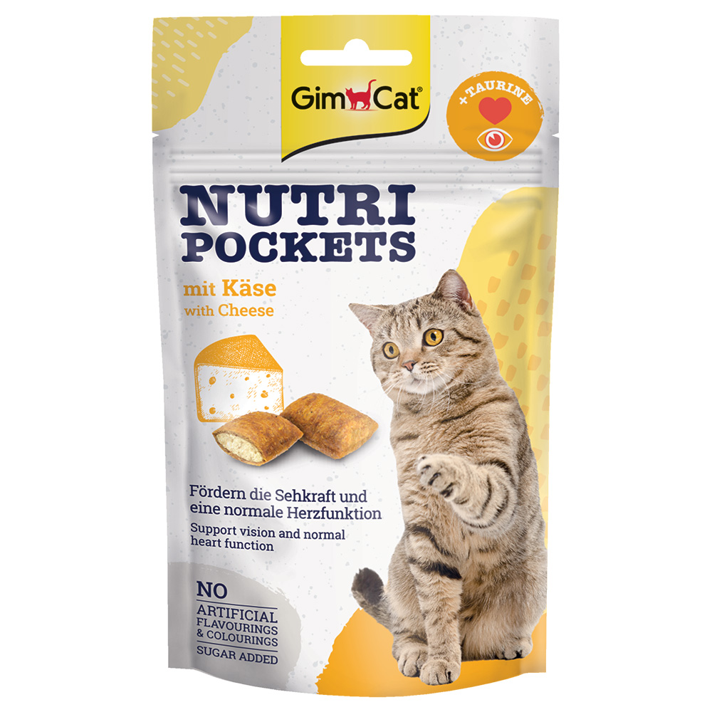 GimCat Nutri Pockets Käse - Sparpaket: 6 x 60 g von Gimcat