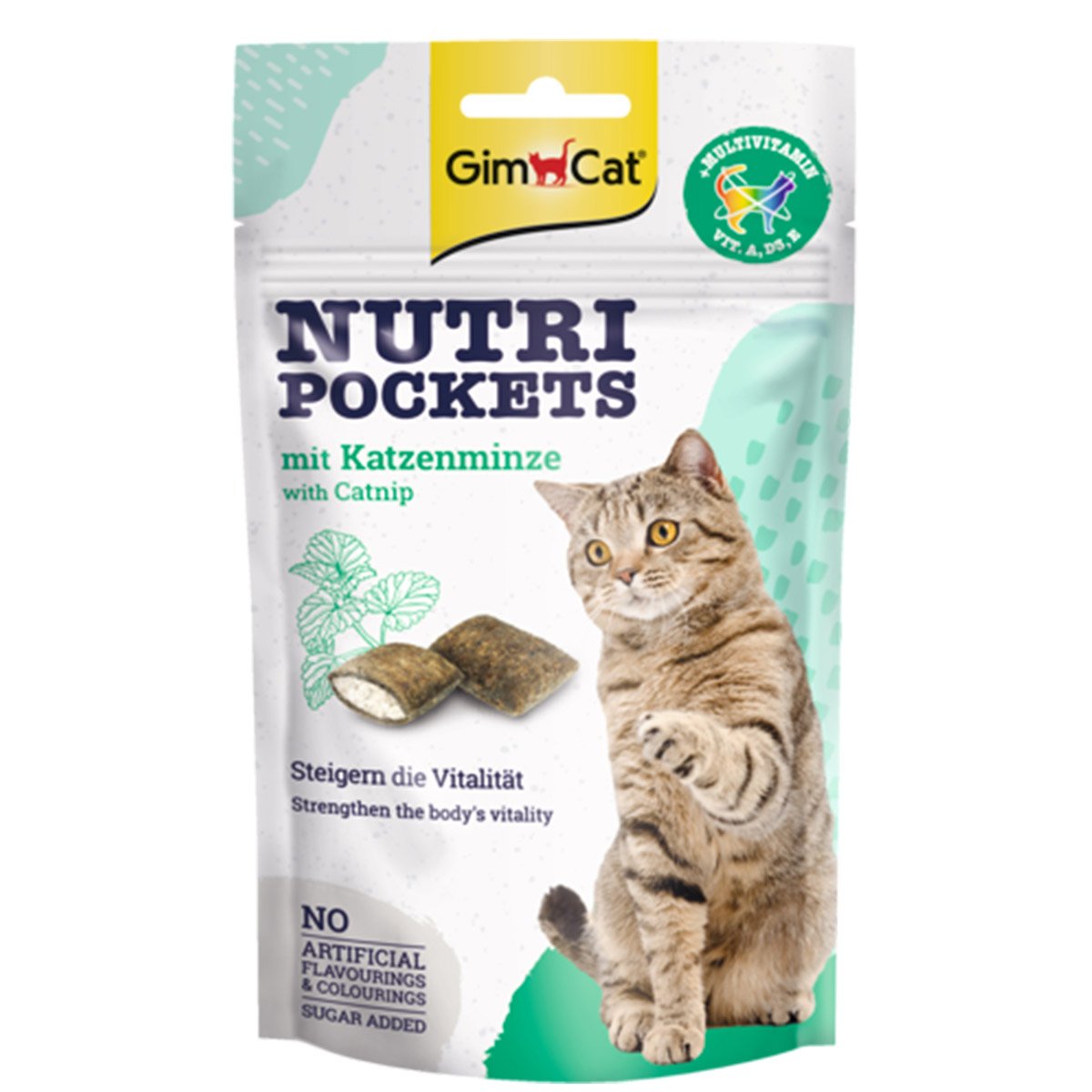 GimCat Nutri Pockets Katzenminze 12x60g von Gimcat