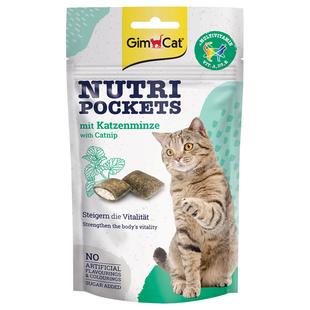 GimCat Nutri Pockets Katzenminze - 60 g von Gimcat