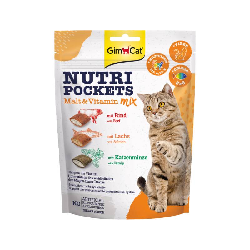 GimCat Nutri Pockets Malt - Vitamin Mix - 150 g von Gimcat